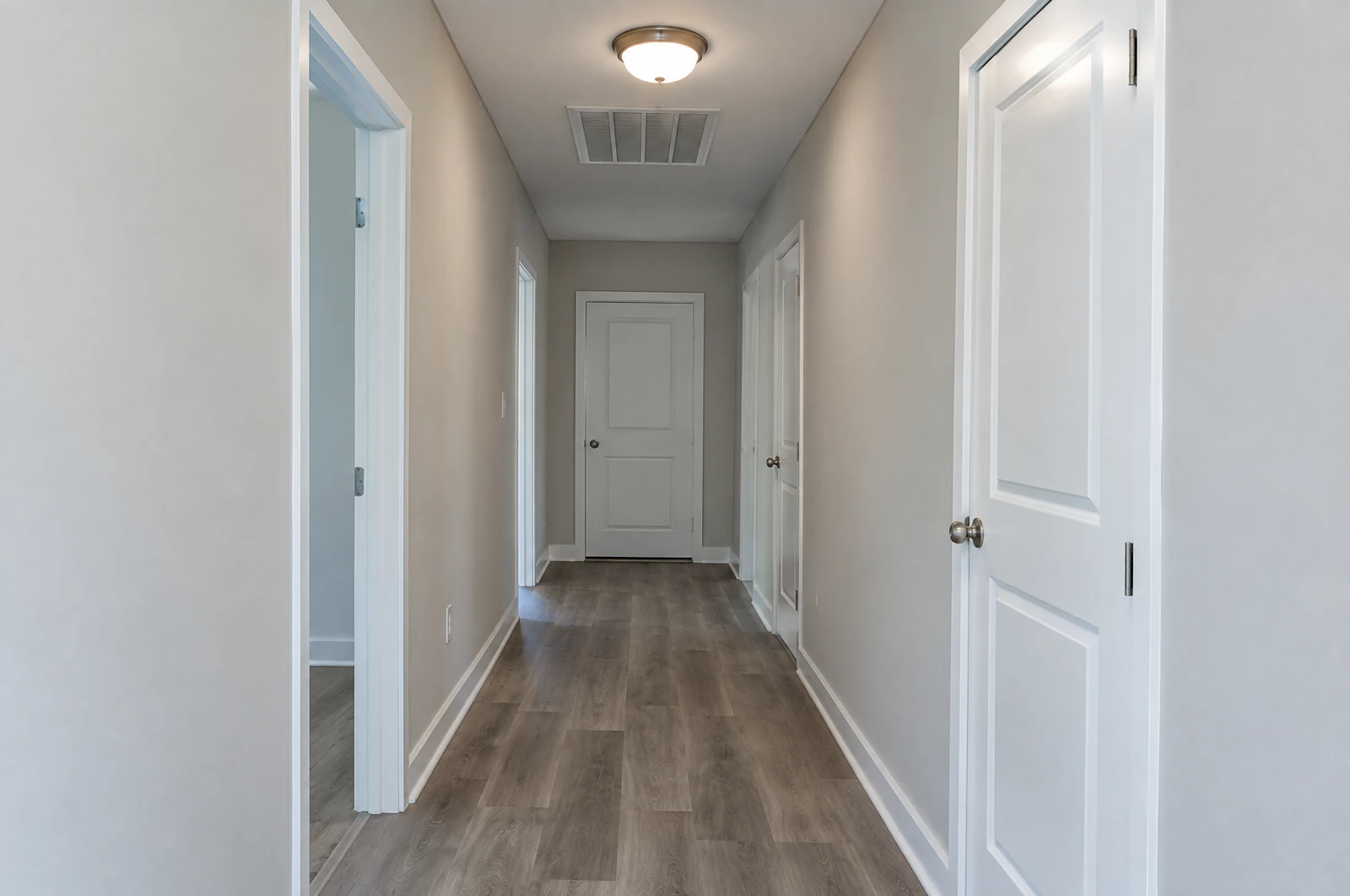 Hallway of a newly finished house
